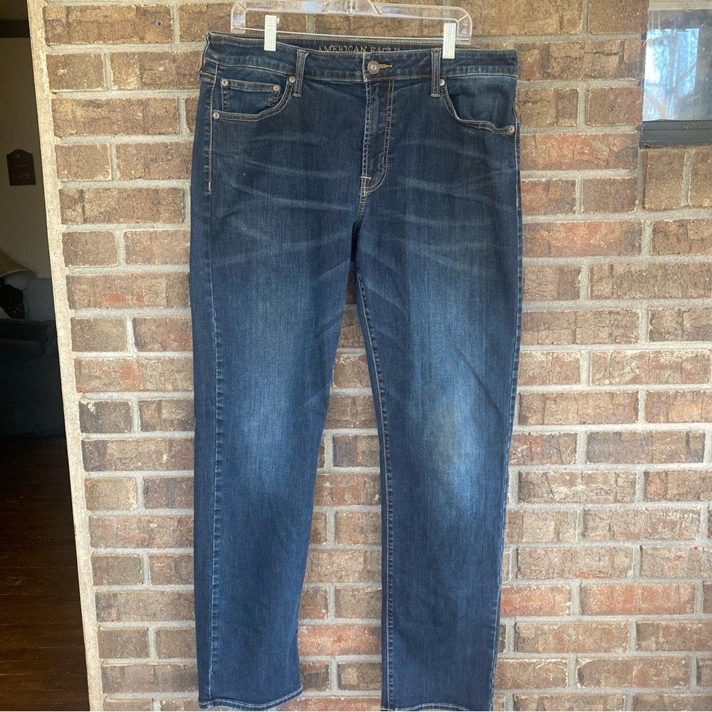 American Eagle Outfitters Dark Blue Straight Jeans